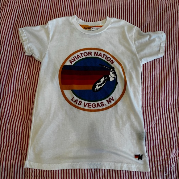 White, aviator nation, great quality, worn once - Picture 1 of 3